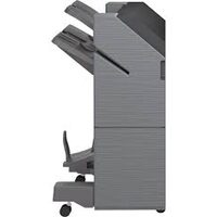 Sharp saddle stitch finisher